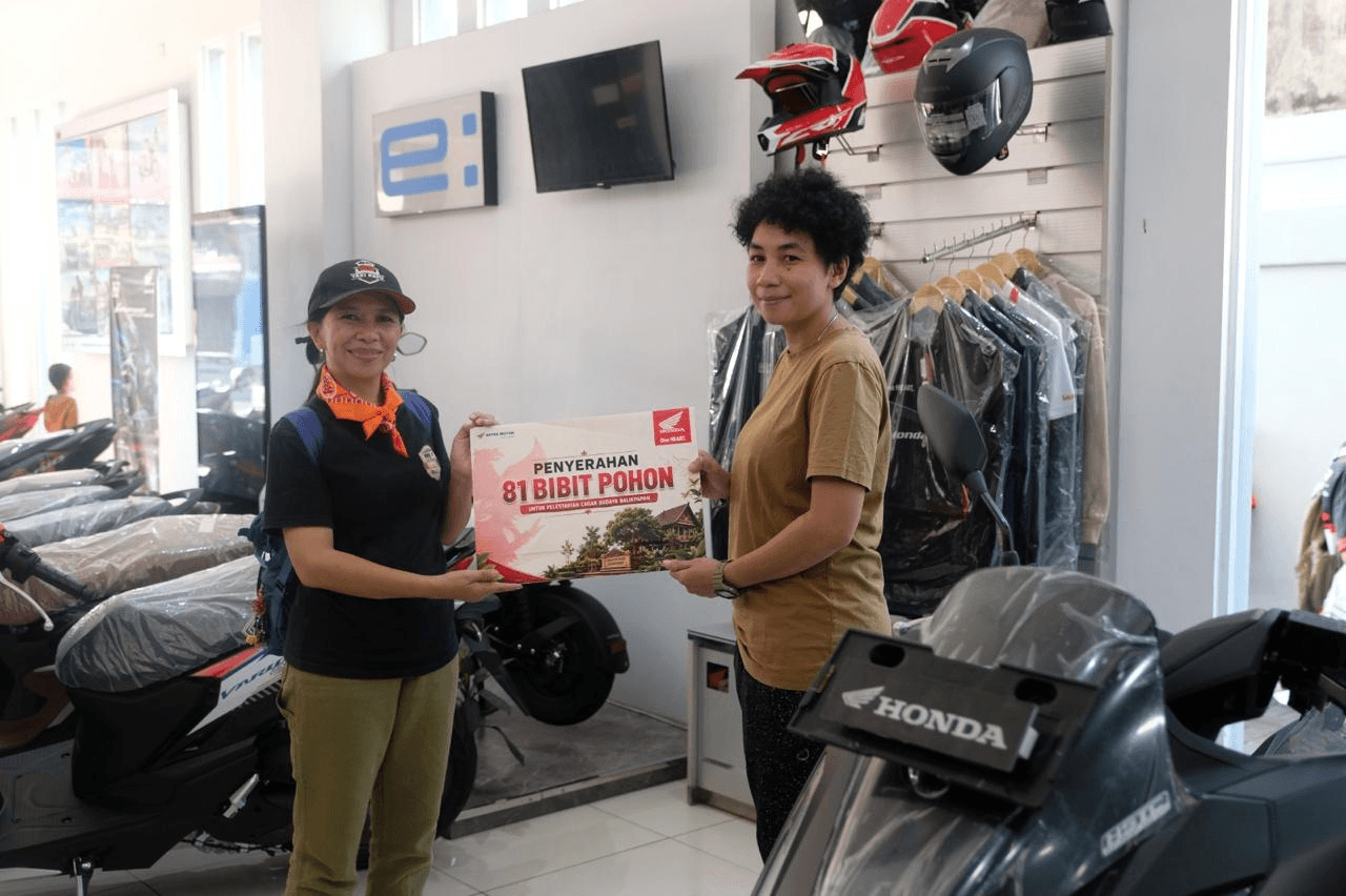 Paguyuban Honda Balikpapan Serahkan 81 Bibit Pohon, Dukung Pelestarian Cagar Budaya di Kota Balikpapan